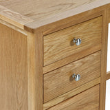 Mallory Twin Pedestal Dressing Table and Stool - Julian Bowen