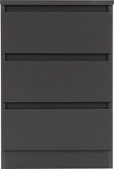 Malvern 3 Drawer Bedside Table - Seconique