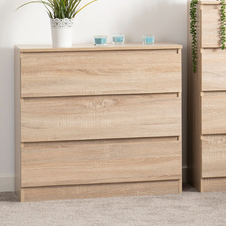 Malvern 3 Drawer Chest - Seconique