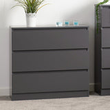 Malvern 3 Drawer Chest - Seconique