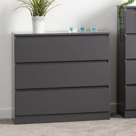 Malvern 3 Drawer Chest - Seconique