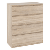 Malvern 4 Piece Bedroom Set With 2 Door Double Wardrobe - Seconique