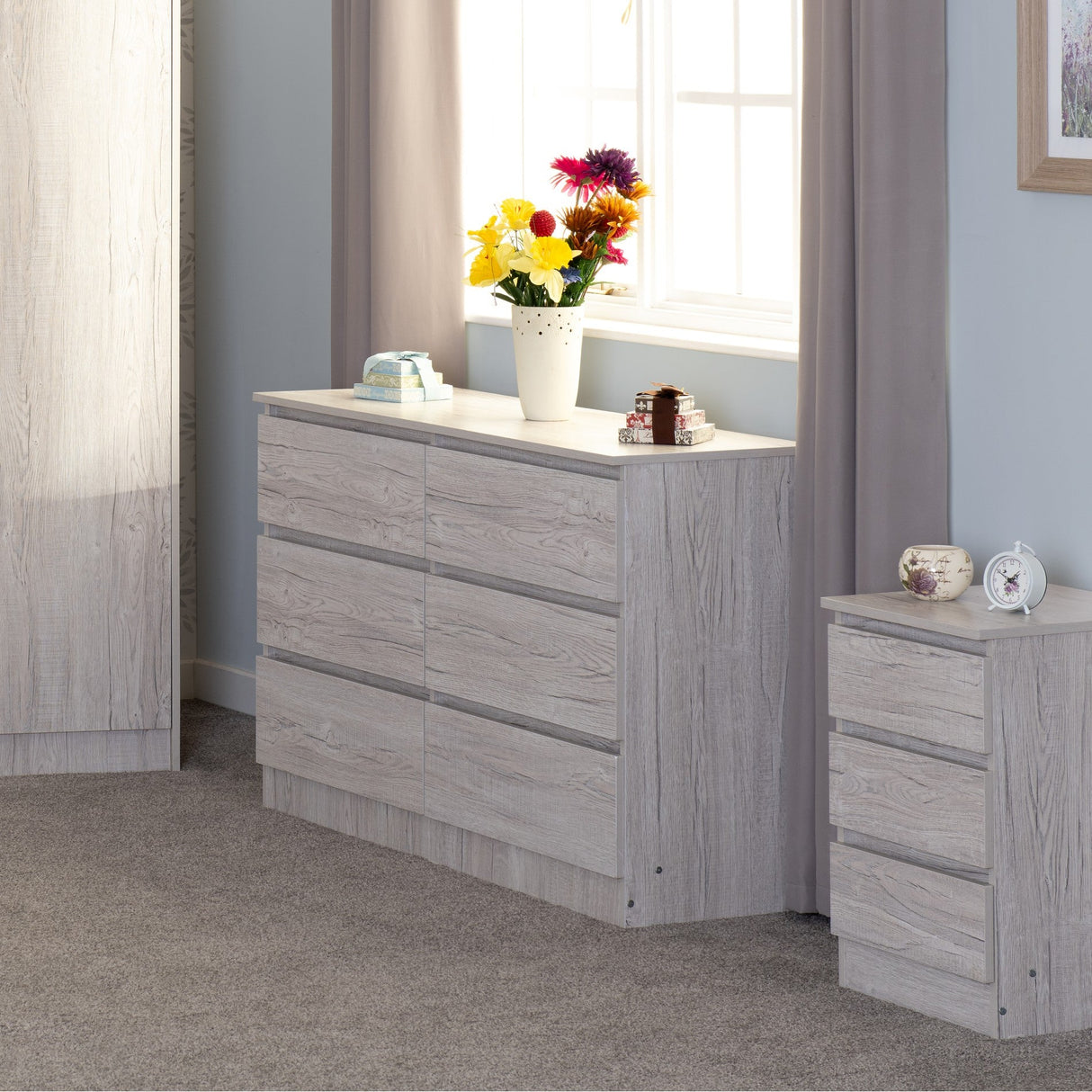 Malvern 6 Drawer Chest - Seconique