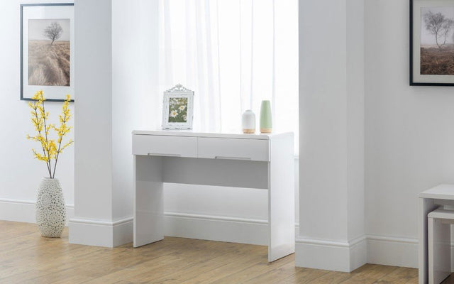 Manhattan Dressing Table With 2 Drawers - Julian Bowen