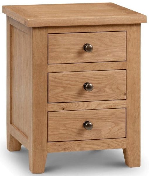 Marlborough 3 Drawer Bedside - Julian Bowen