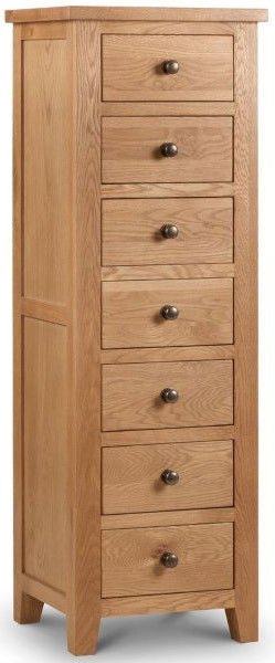 Marlborough Tallboy 7 Drawer Chest - Julian Bowen