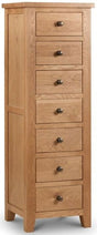 Marlborough Tallboy 7 Drawer Chest - Julian Bowen