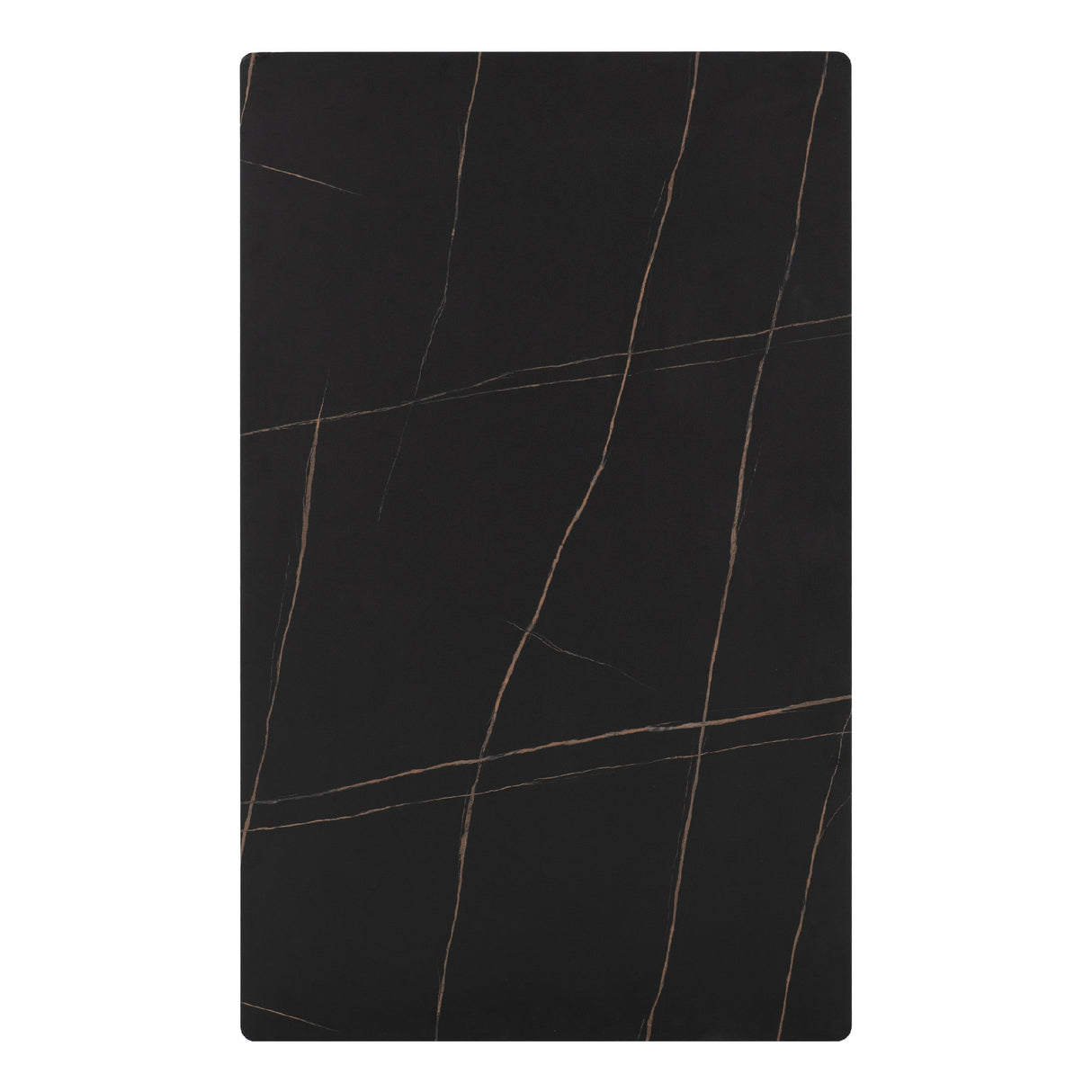 Marlow Black Marble Effect Dining Table with 4 Chairs - Seconique