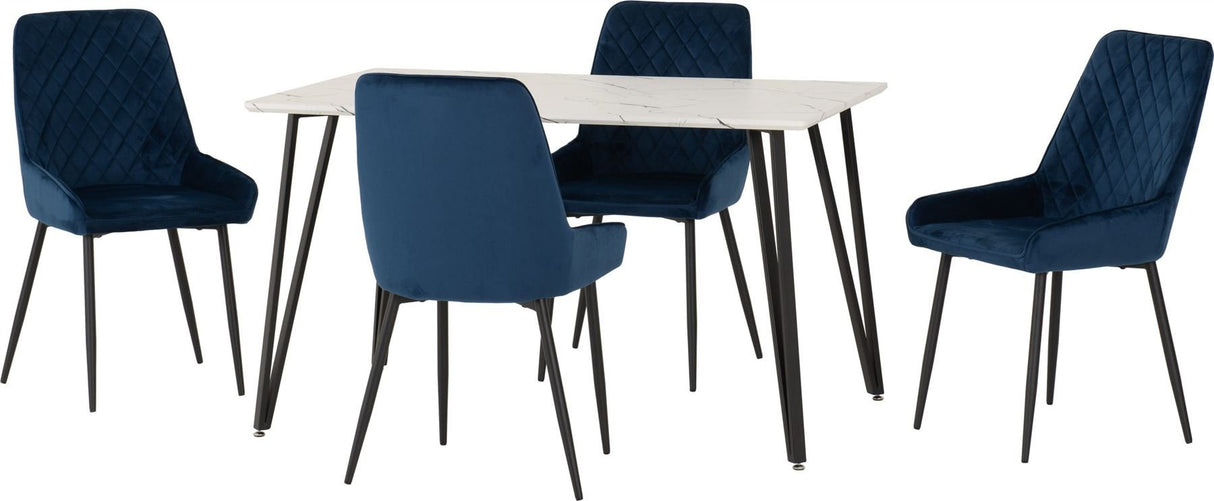 Marlow Dining Set with Avery Chairs - Seconique