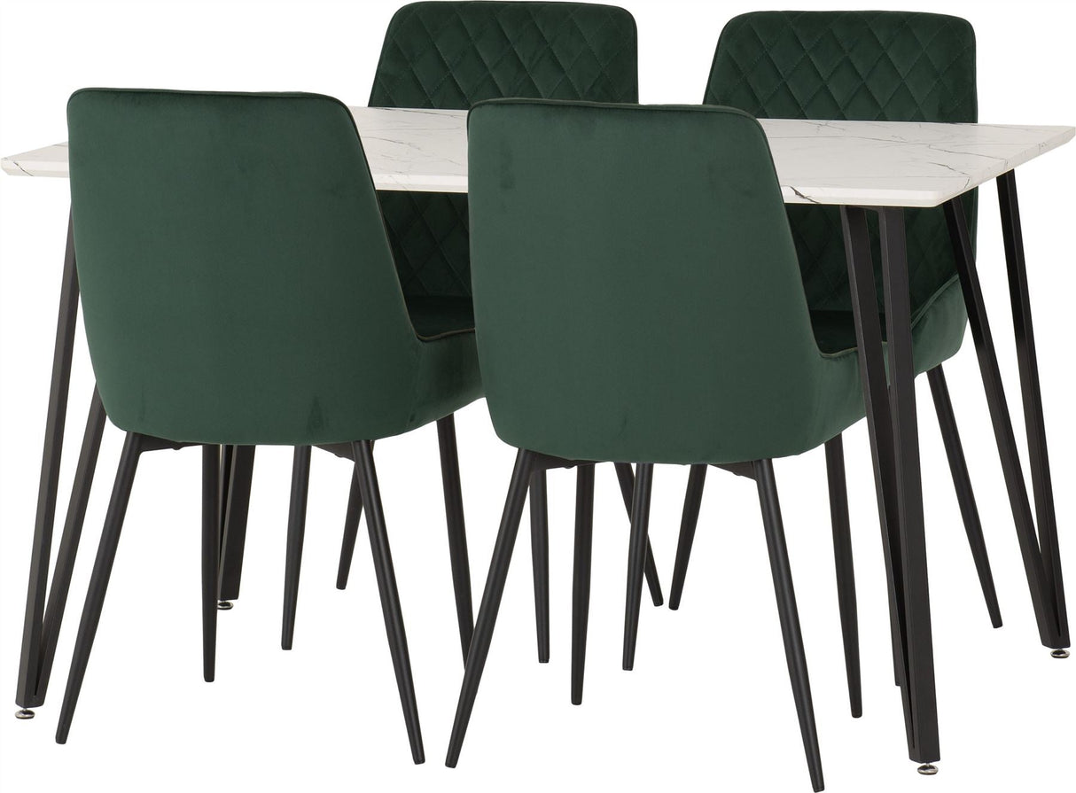 Marlow Dining Set with Avery Chairs - Seconique