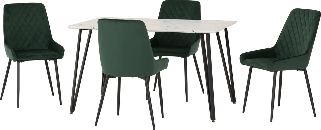 Marlow Dining Set with Avery Chairs - Seconique