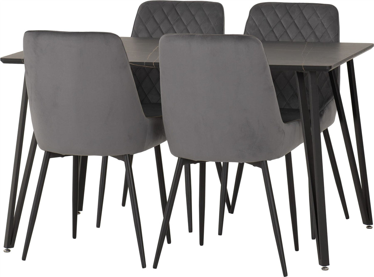 Marlow Dining Set with Avery Chairs - Seconique