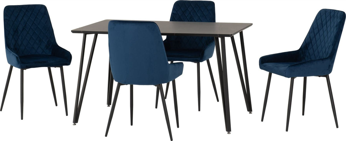 Marlow Dining Set with Avery Chairs - Seconique