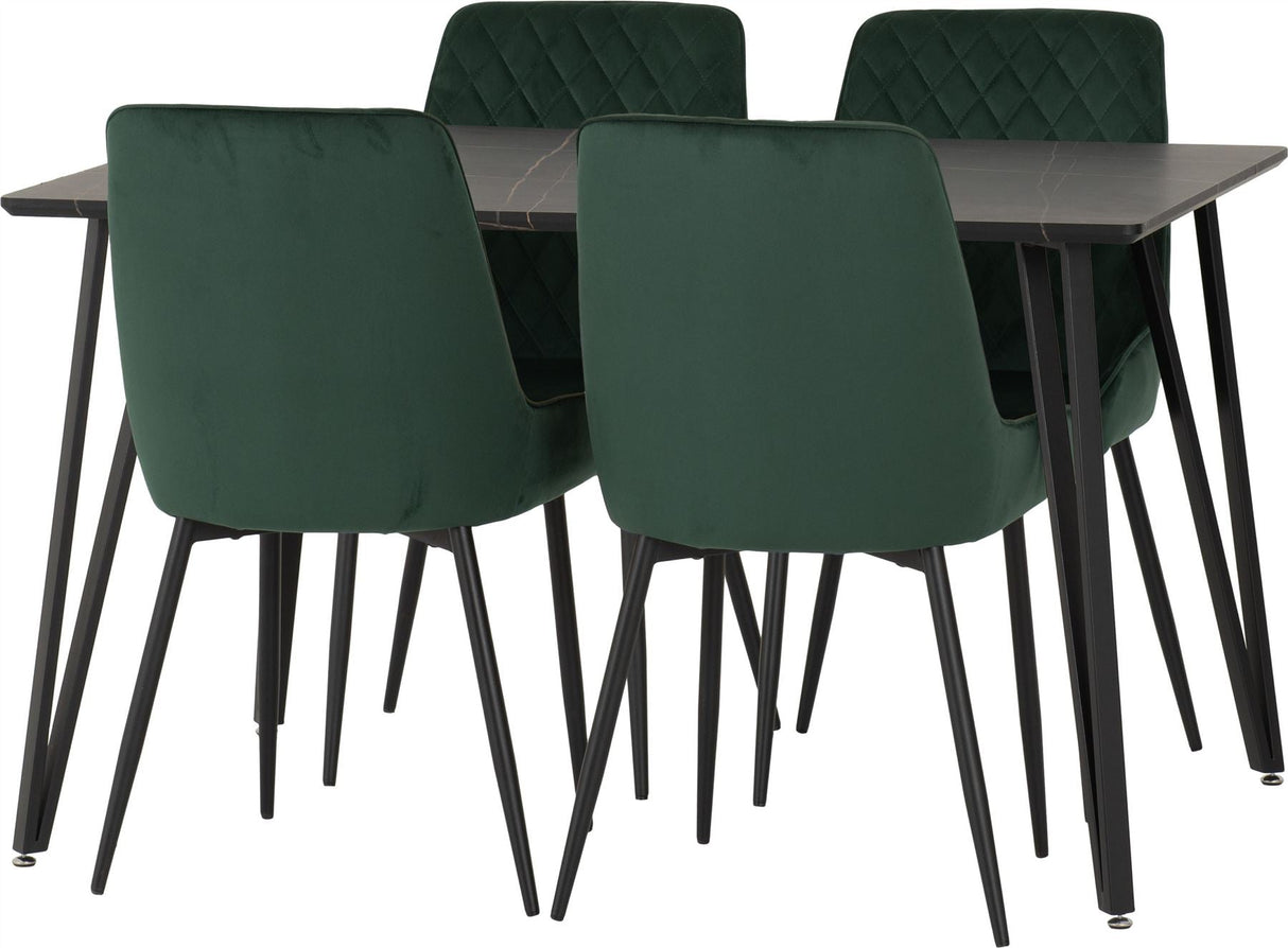 Marlow Dining Set with Avery Chairs - Seconique