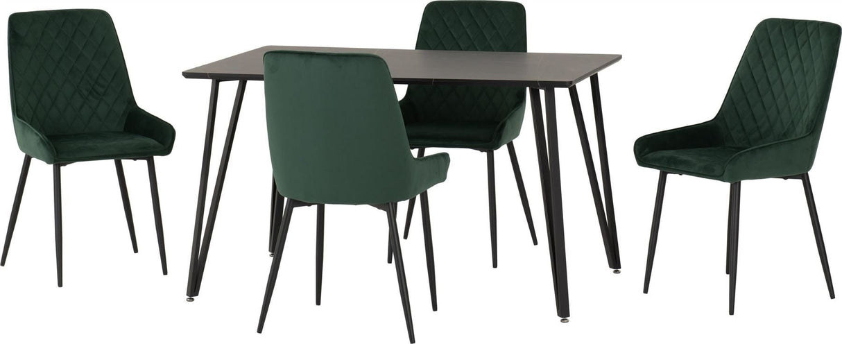 Marlow Dining Set with Avery Chairs - Seconique