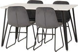 Marlow Dining Set with Lukas Chairs - Seconique
