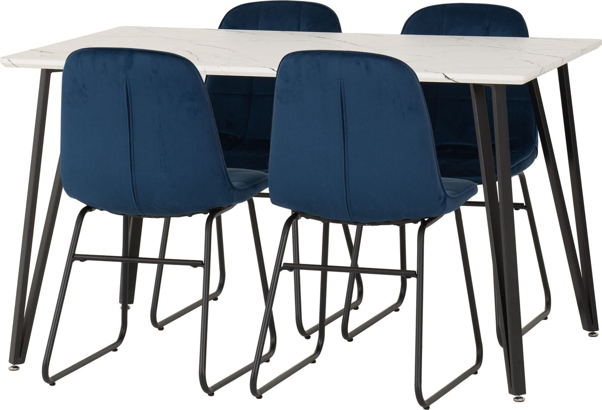 Marlow Dining Set with Lukas Chairs - Seconique