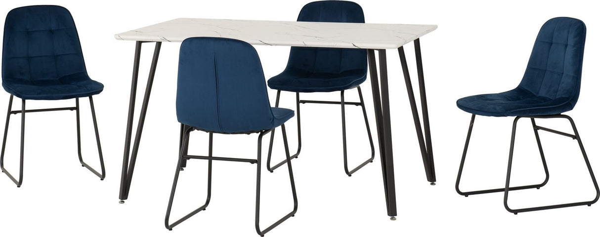 Marlow Dining Set with Lukas Chairs - Seconique