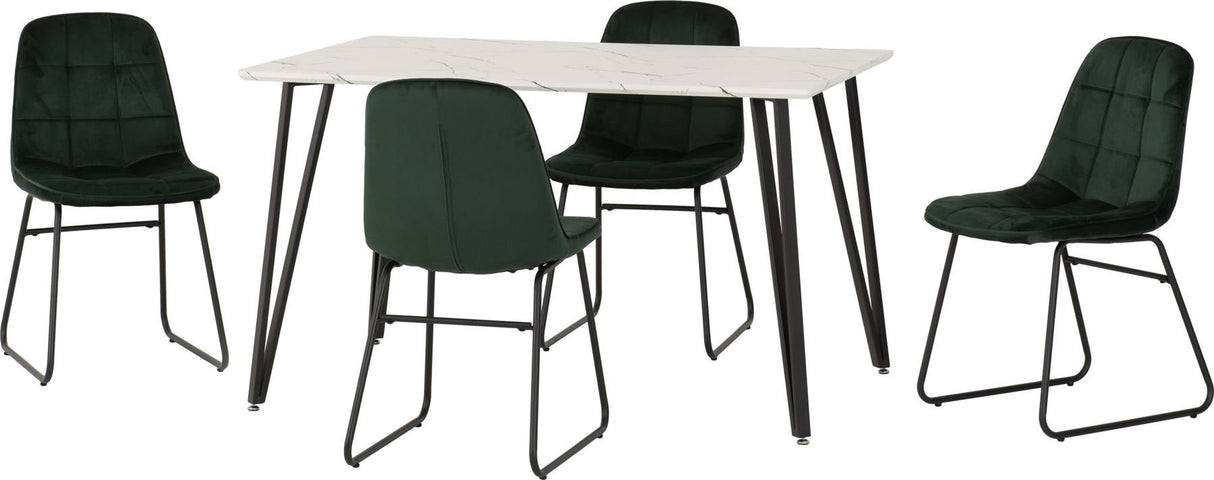 Marlow Dining Set with Lukas Chairs - Seconique