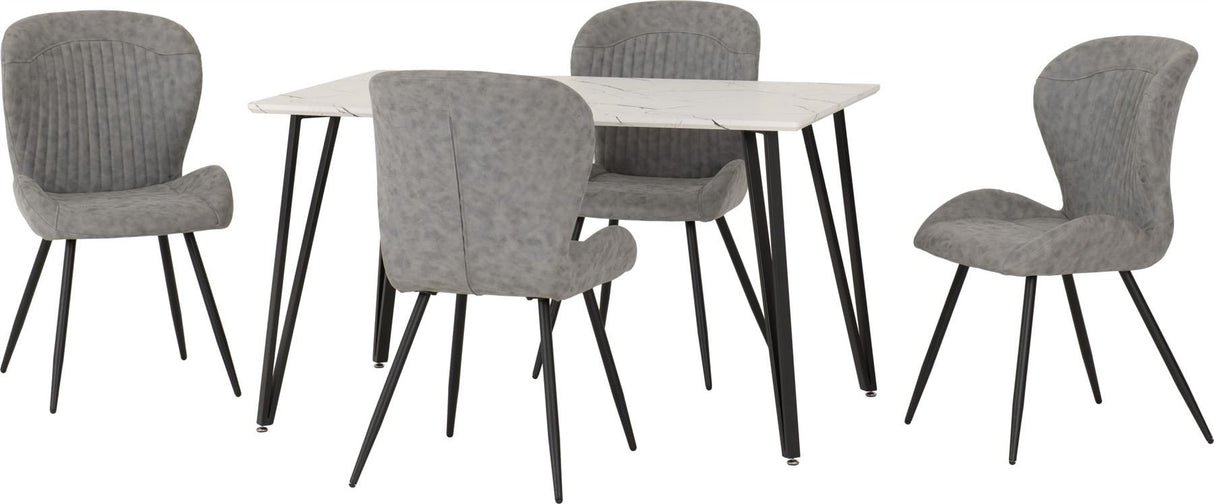 Marlow Dining Set with Quebec Chairs - Seconique