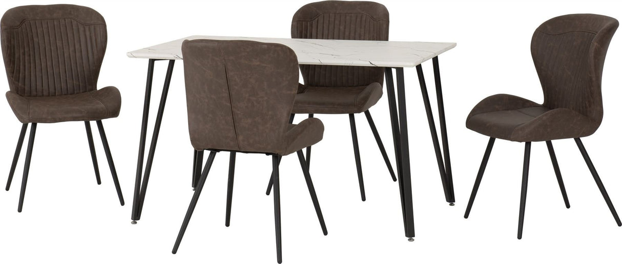 Marlow Dining Set with Quebec Chairs - Seconique