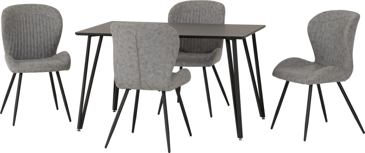 Marlow Dining Set with Quebec Chairs - Seconique