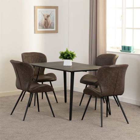 Marlow Dining Set with Quebec Chairs - Seconique