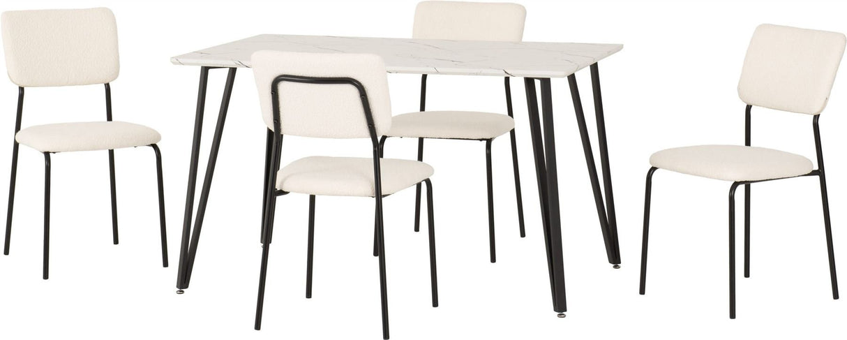 Marlow Dining Set with Sheldon Chairs - Seconique