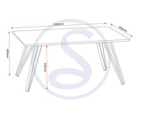 Marlow Marble Effect Coffee Table - Seconique
