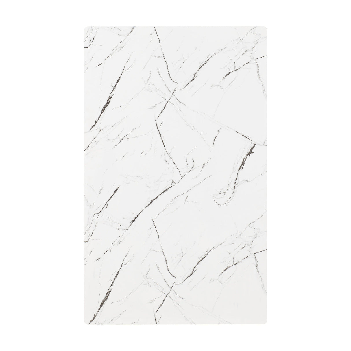 Marlow Marble Effect Dining Table with 4 Velvet Dining Chairs - Seconique