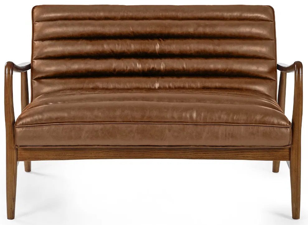 Marshall Faux Leather 2 Seater Sofa - Julian Bowen