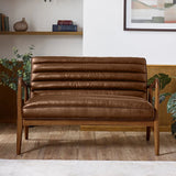 Marshall Faux Leather 2 Seater Sofa - Julian Bowen