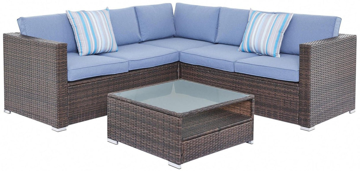 Medina 4 Piece Rattan Garden Corner Sofa Set - TGC