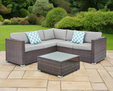 Medina 4 Piece Rattan Garden Corner Sofa Set - TGC