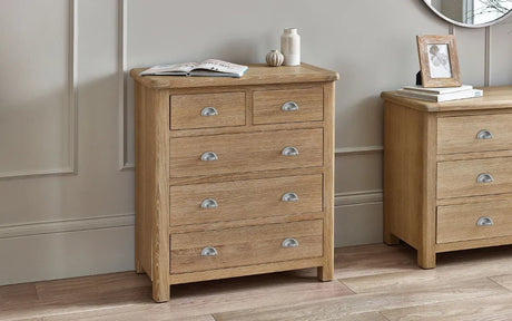 Memphis 3 + 2 Drawer Chest - Julian Bowen