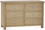 Memphis 6 Drawer Wide Chest - Julian Bowen