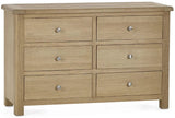 Memphis 6 Drawer Wide Chest - Julian Bowen