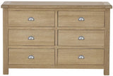 Memphis 6 Drawer Wide Chest - Julian Bowen