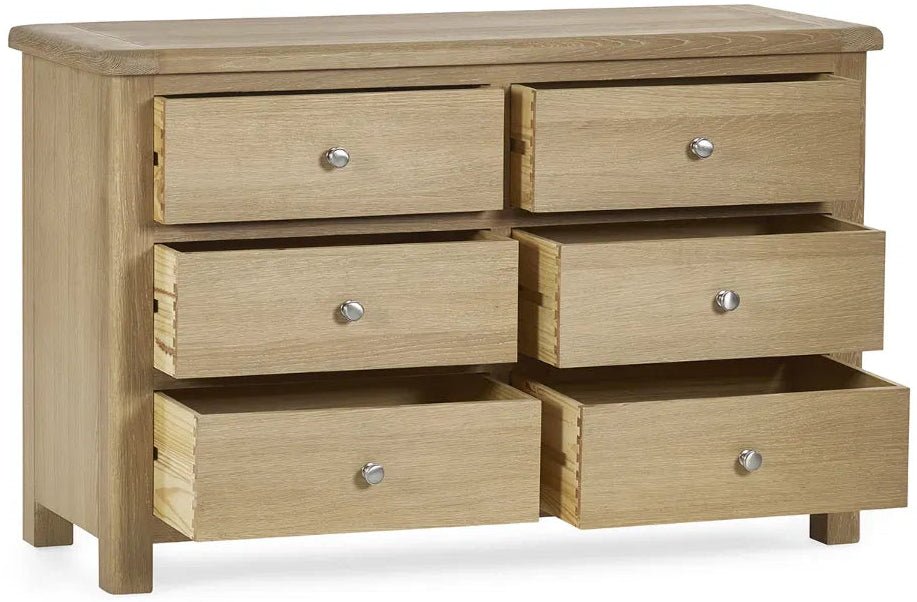Memphis 6 Drawer Wide Chest - Julian Bowen