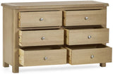 Memphis 6 Drawer Wide Chest - Julian Bowen