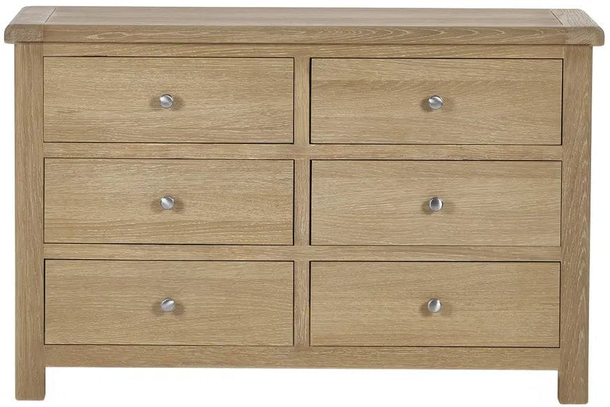 Memphis 6 Drawer Wide Chest - Julian Bowen
