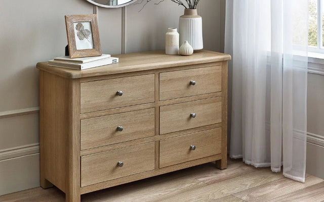 Memphis 6 Drawer Wide Chest - Julian Bowen