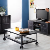 Metalica Industrial Iron Coffee Table - Indian Hub