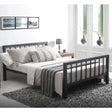 Metro Black Metal Bed Frame - Time Living