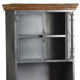 Metropolis Industrial 4 Door Sideboard Hutch - Indian Hub