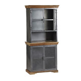 Metropolis Industrial 4 Door Sideboard Hutch - Indian Hub