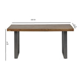 Metropolis Industrial Dining Table - Indian Hub