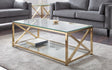 Miami Glass Top Coffee Table - Julian Bowen