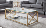 Miami Glass Top Coffee Table - Julian Bowen