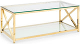 Miami Glass Top Coffee Table - Julian Bowen